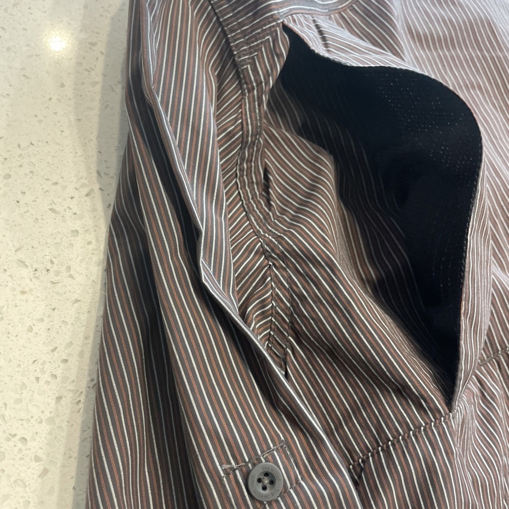 NWT The North Face Long Sleeve Boulder Gorge Vaporwick Gray Stripe Men's XXL - Picture 7 of 7